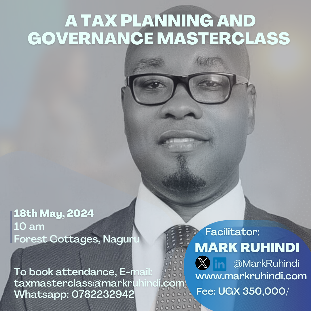 THE TAX AND GOVERNANCE MASTERCLASS.